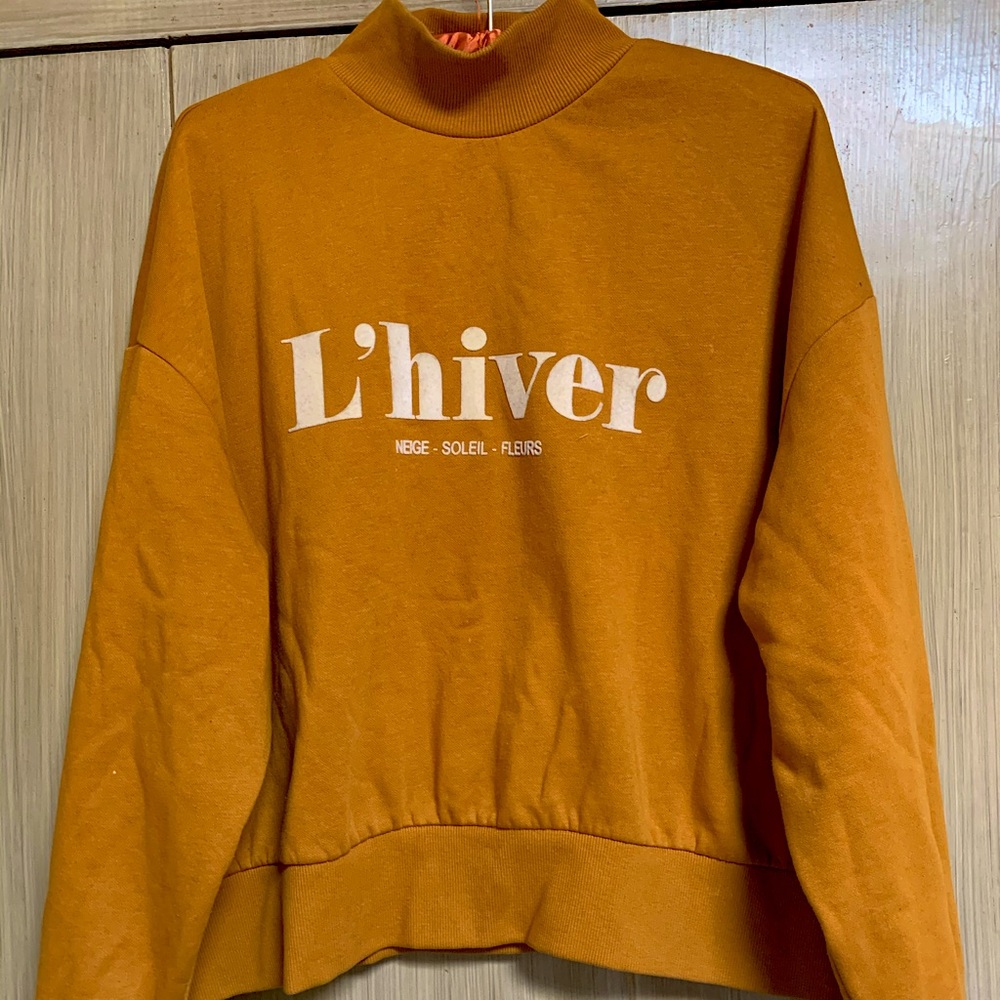 Mock neck sweatshirt